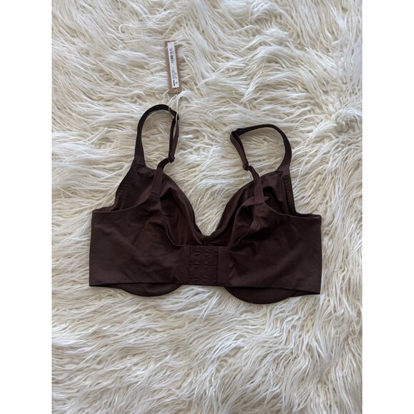 Skims Smoothing Intimates Unlined Full Coverage Bra Cocoa Size 34DDD - Picture 5 of 8